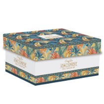 Ceainic portelan, 600ml, cu infuzor si 2 cani, "Atmosphere Equatorial" - Nuova R2S