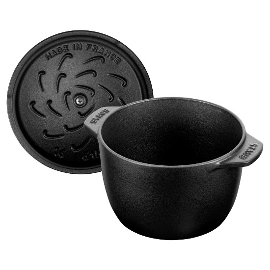 Oala Cocotte orez, fonta, 16cm/1,75L, Black - Staub