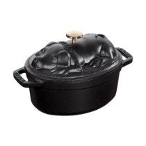 Oala Cocotte cochon, fonta, 17cm/1L, Black - Staub