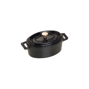 Mini-oala Cocotte, ovala, fonta, 11cm/0,25L, Black - Staub