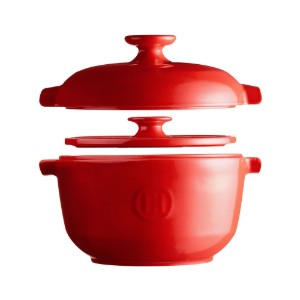 Oala orez, ceramica, 25,5cm/2,5L, Burgundy - Emile Henry
