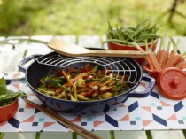 Tigaie wok, fonta, 30cm, Dark Blue - Staub