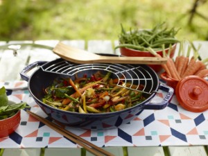 Tigaie wok, fonta, 30cm, Dark Blue - Staub