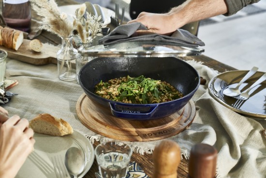 Tigaie wok, fonta, 30cm, Dark Blue - Staub