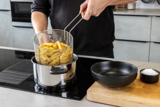 Cratita inox, cu cos friteuza si capac, 20cm/3L - Kitchen Craft