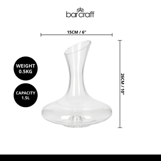 Decantor sticla, 1,5 L - BarCraft