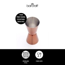 Pahar dublu masura pentru cocktail, inox, 25/50 ml, Cupru, "Bar Craft" - Kitchen Craft
