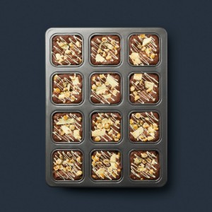 Tava de copt brownies, 12 forme, otel, 34x26cm - MasterClass