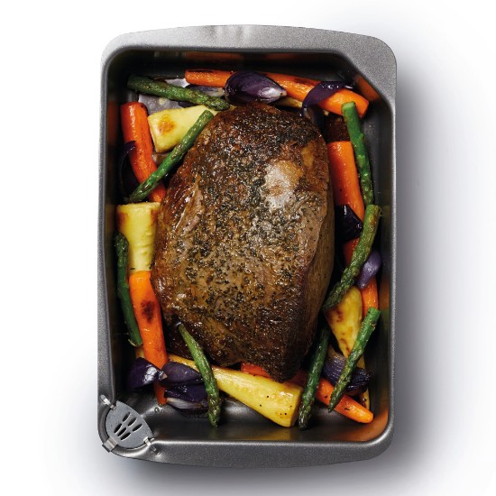 Tava pentru friptura, 34 x 23 cm, otel carbon - Kitchen Craft