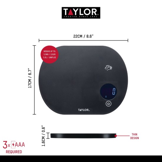 Cantar bucatarie, 5,5kg - Taylor Pro