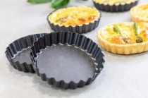 Set 4 forme pentru mini-tarte, otel, 10 cm - Kitchen Craft