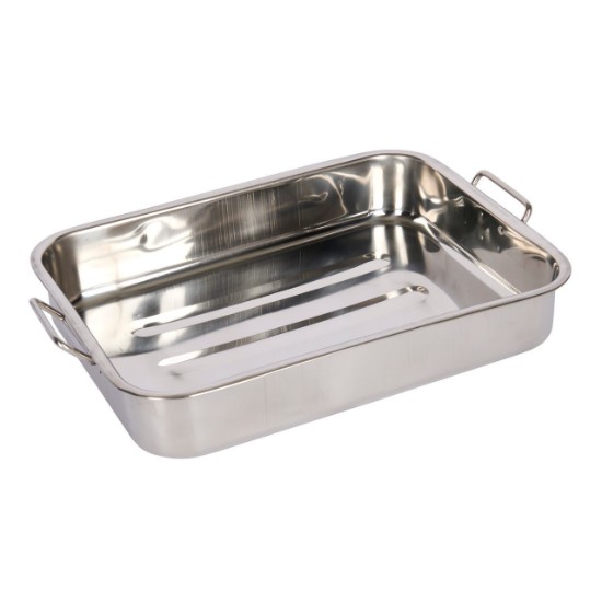 Tava inox cu gratar detasabil, 38 x 27,5 cm - Kitchen Craft