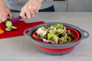 Strecuratoare pliabila, 24cm, rosu - Kitchen Craft