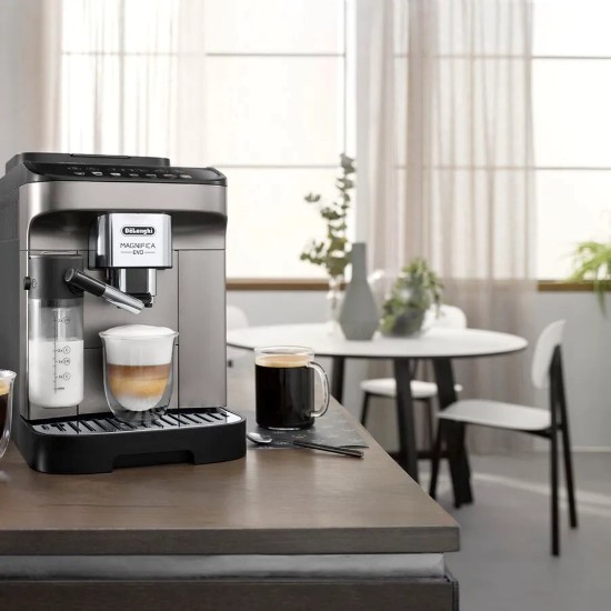 Espressor automat 1450W, "Magnifica Evo", Argintiu - DeLonghi