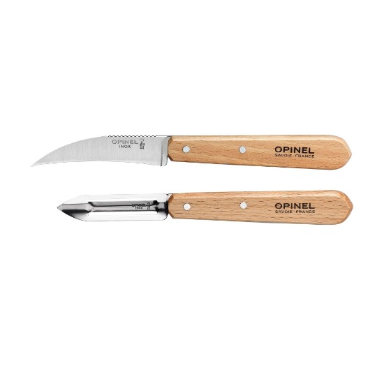 Set pentru decojit, 2 piese, inox, "Les Essentiels" - Opinel