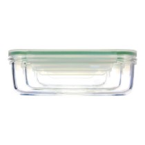 Set 3 caserole dreptunghiulare, sticla, 400ml, 1 L si 2 L - Glasslock