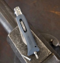 Cutit de buzunar N°09, inox, 8 cm, "DIY", Grey - Opinel