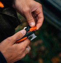Cutit de buzunar N°12, cu extractor capuse, "Explore", Orange - Opinel