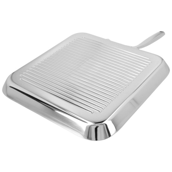 Tigaie grill patrata, 5-Ply, inox, 28x28cm, "Specialties 5" - Demeyere