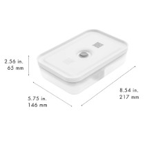 Set 3 caserole vidare pentru pranz, plastic, "FRESH & SAVE" - Zwilling