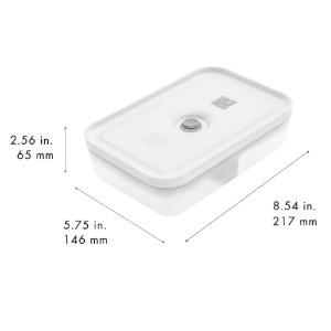 Set 3 caserole vidare pentru pranz, plastic, "FRESH & SAVE" - Zwilling