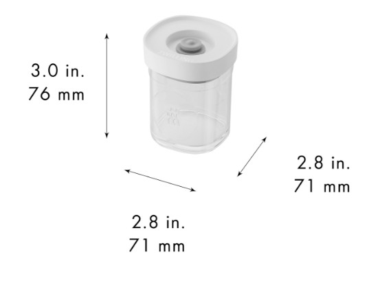 Set 3 recipiente condimente, plastic, "Cube" - Zwilling