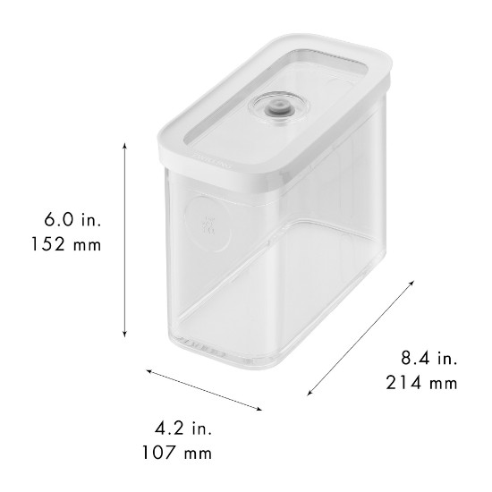 Caserola dreptunghiulara, plastic, 21,4 x 10,7 x 15,2 cm, 1,8L, "Cube" - Zwilling