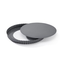 Tava tarte, cu baza detasabila, otel, 28 cm - de Buyer