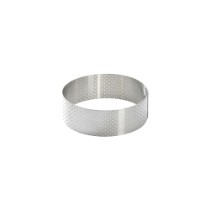 Forma perforata pentru tarta, inox, 10,5 cm - de Buyer