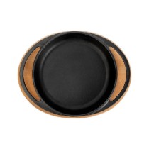 Tava fonta, 16cm, cu suport lemn - LAVA