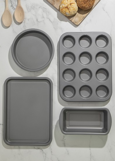 Set pentru copt 4 piese, otel carbon - Kitchen Craft