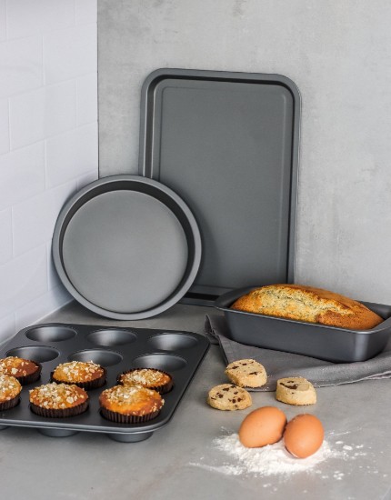 Set pentru copt 4 piese, otel carbon - Kitchen Craft