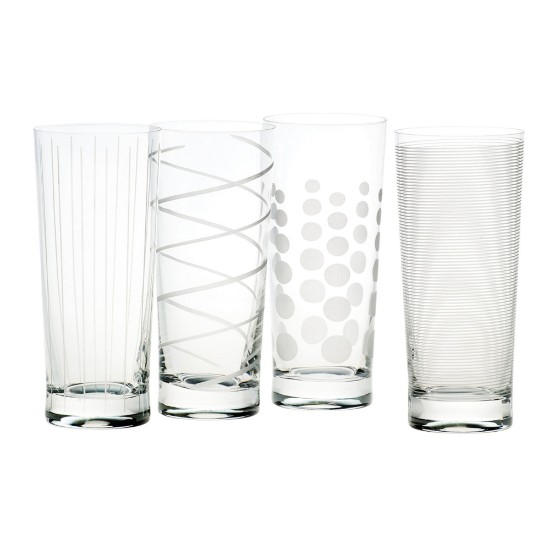 Set 4 pahare sticla cristalina, 550ml, "Cheers" - Mikasa