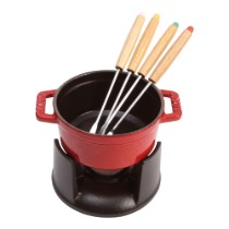 Set Mini-Fondue 7 piese, 0,25L, Cherry - Staub