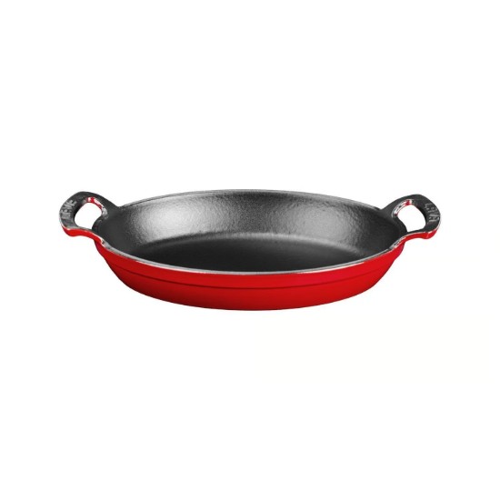 Tava ovala fonta, 23 x 17, Rosu - LAVA