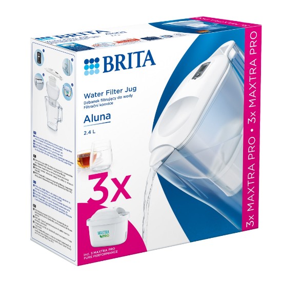 Starter pack BRITA Aluna 2,4 L (white) + 3 filtre Maxtra PRO