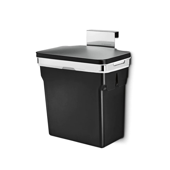Cos de gunoi, 10 L, plastic, Negru - simplehuman