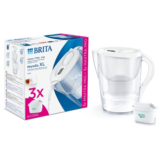 Starter pack BRITA Marella XL 3,5 L (white) + 3 filtre Maxtra PRO
