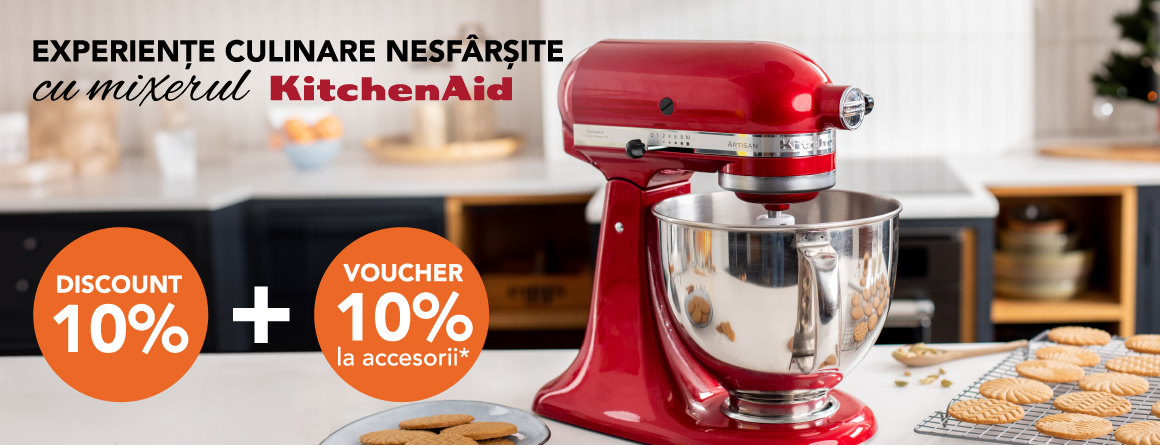 Experiente culinare nesfarsite cu mixerul KitchenAid