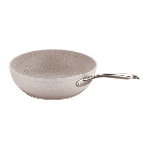 Tigaie wok, aluminiu, 24cm/2,5L, "Granita" - Korkmaz