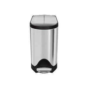 Cos de gunoi cu pedala, 10 L, inox, Brushed - simplehuman