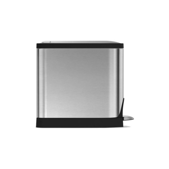 Cos de gunoi cu pedala, 10 L, inox, Brushed - simplehuman