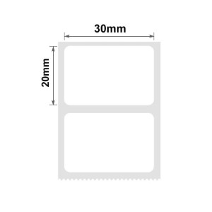 Rola etichete autoadezive 30x20mm, 320 buc/rola, Alb - NIIMBOT