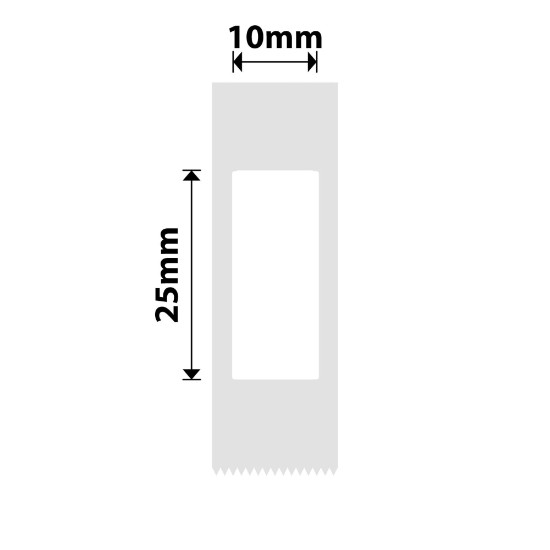 Rola etichete autoadezive 10x25mm, 240 buc/rola, Alb - NIIMBOT