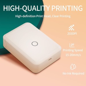 Imprimanta termica etichete, portabila, model D110, Alb - NIIMBOT