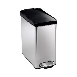 Cos de gunoi cu pedala, 10 L, inox, Brushed - simplehuman