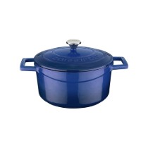 Cratita fonta, 22cm/3,4L, "Folk", Albastru - LAVA
