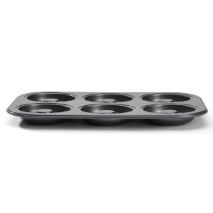Tava 6 mini-savarine, otel, 31,5 x 21,5 cm - de Buyer