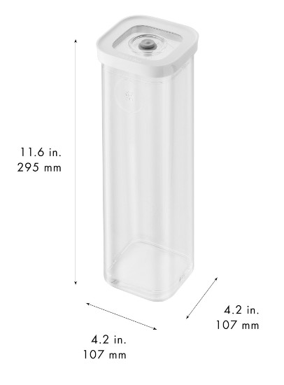 Caserola patrata, plastic, 10,7 x 10,7 x 29,5 cm, 1,7L, "Cube" - Zwilling