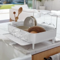 Scurgator vase, inox, 56,6x51,4x29,2 cm, Alb - simplehuman